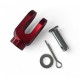 Chape de maitre cylindre - 4 perf - CNC Rouge