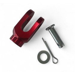 Chape de maitre cylindre - 4 perf - CNC Rouge