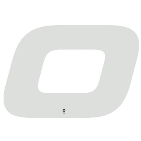 Numéros de Plaque 18cm Blanc YCF