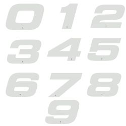 3x Numéros de Plaque 18cm...