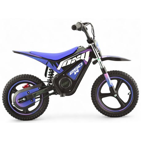 Pocket Bike électrique enfant - CRZ FOXY - 14" 250W - Bleu