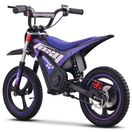 Pocket Bike électrique enfant - CRZ FOXY - 14" 250W - Bleu