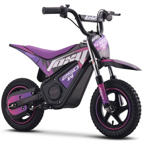 Pocket Bike électrique enfant - CRZ FOXY - 12" 250W - Violet