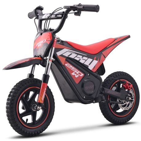 Pocket Bike électrique enfant - CRZ FOXY - 12" 250W - Rouge