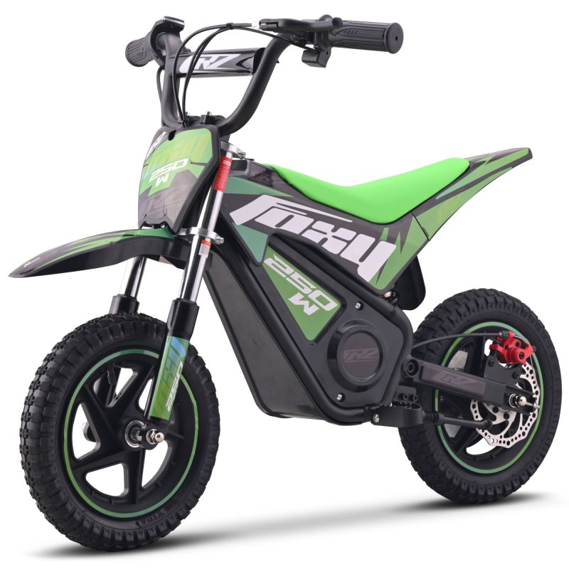 Pocket Bike électrique enfant - CRZ FOXY - 12" 250W - Vert
