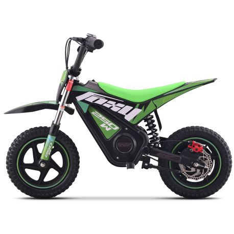 Pocket Bike électrique enfant - CRZ FOXY - 12" 250W - Vert