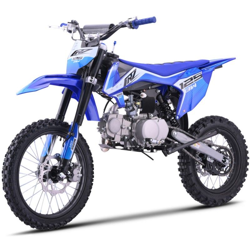 Pit Bike - CRZ 125BW 14\"/17\" - (2025) Bleu modèle monté