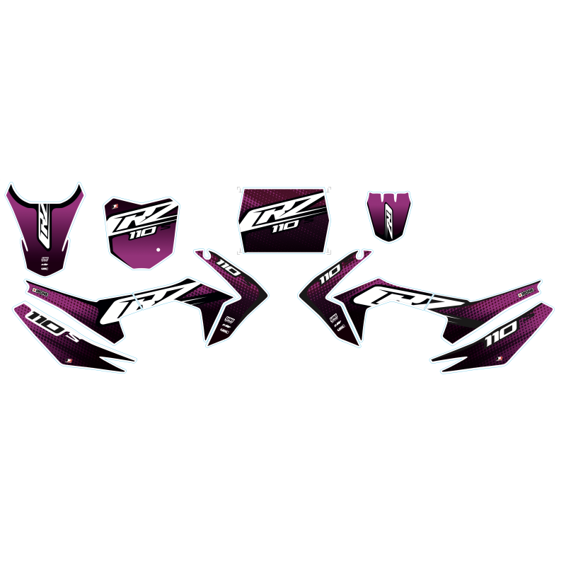 Kit di decorazione CRZ - CRF 110-S - 110cc Viola Kit di decorazione CRZ - CRF 110-S - 110cc Viola