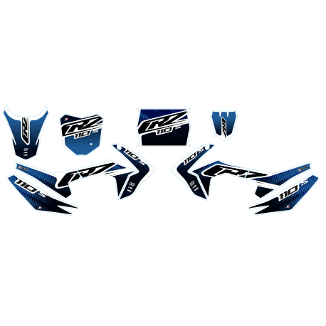 Kit décoration CRZ - CRF 110-S - 110cc Bleu