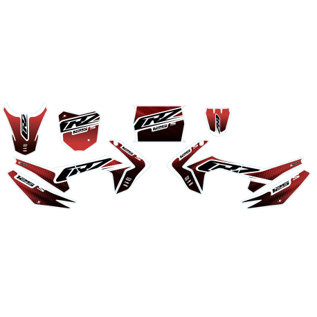 Kit di decorazione CRZ - CRF 110-S - 125cc Rosso