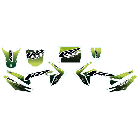 Kit di decorazione CRZ - CRF 110-S - 125cc Verde