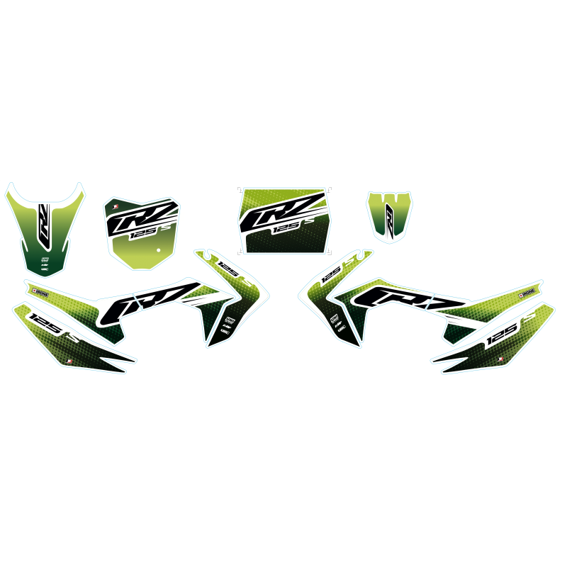 Kit décoration CRZ - CRF 110-S - 125cc Vert