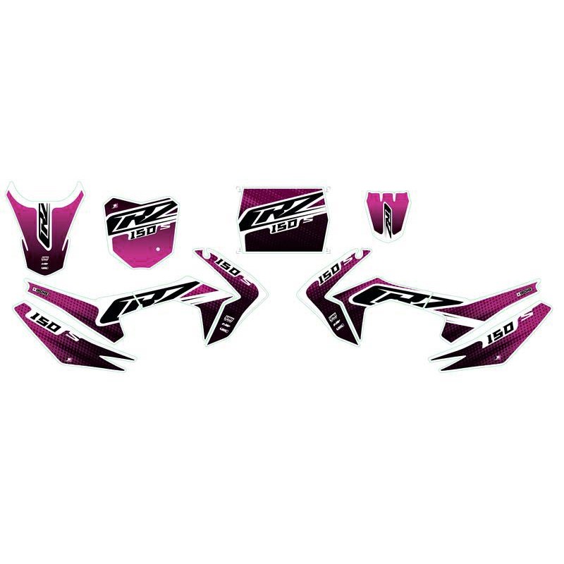 Kit décoration CRZ - CRF 110-S - 150cc Violet Kit décoration CRZ - CRF 110-S - 150cc Violet