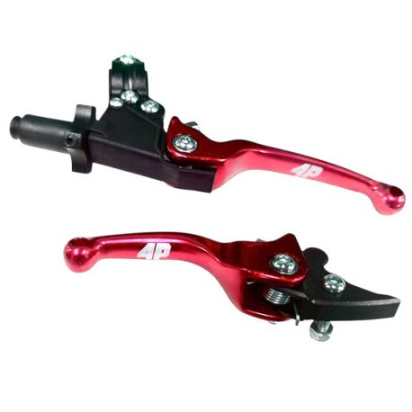 Pack Levier de Frein et d'embrayage 4Perf - Rouge
