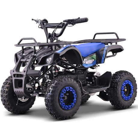 Pocket Quad Electrique Enfant CRZ 1000W E-SWAP - Bleu (2025)
