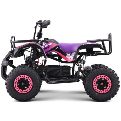 Pocket Quad Electrique Enfant CRZ 1000W E-SWAP - Rose (2025)