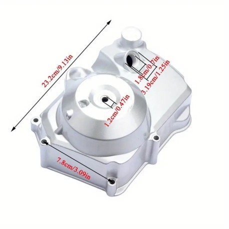 Carter d'embrayage gris alu moteur automatique - Démarreur électrique