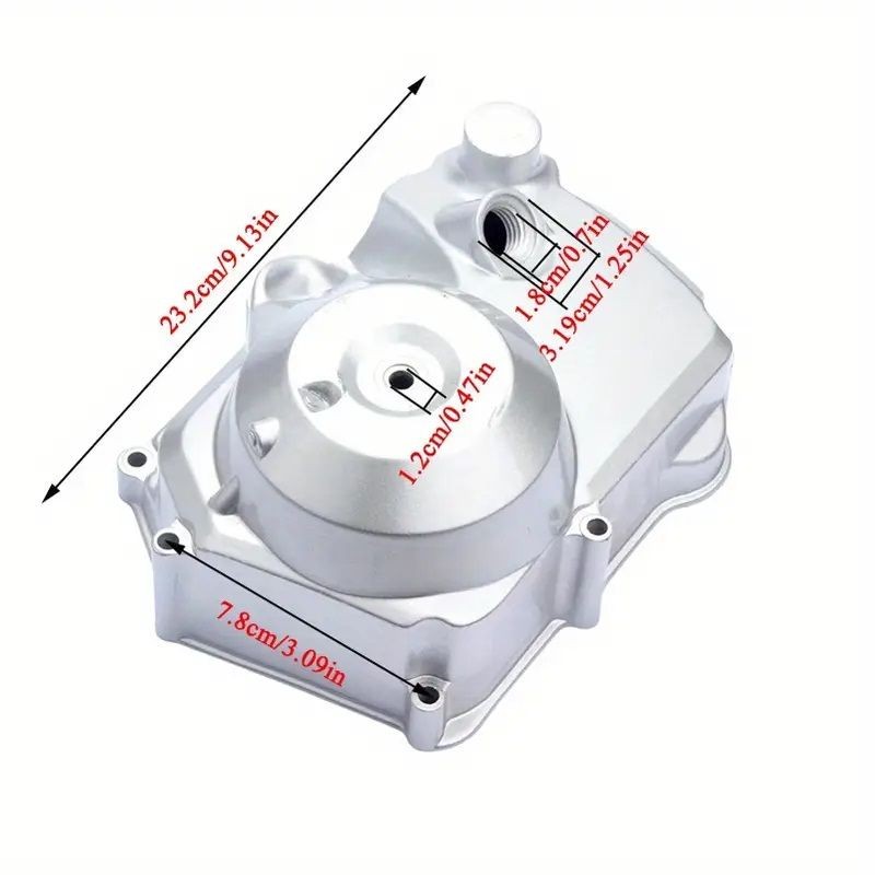 Carter d'embrayage gris alu moteur automatique - Démarreur électrique