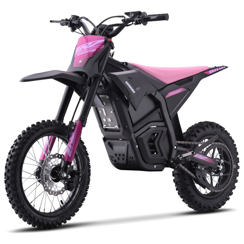 Dirt Bike électrique - CRZ IRON - 2500W 48v - 12"/14" - Rose