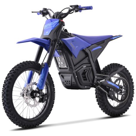 Dirt Bike électrique - CRZ IRON - 5000W 60V - 14"/17" - Bleu