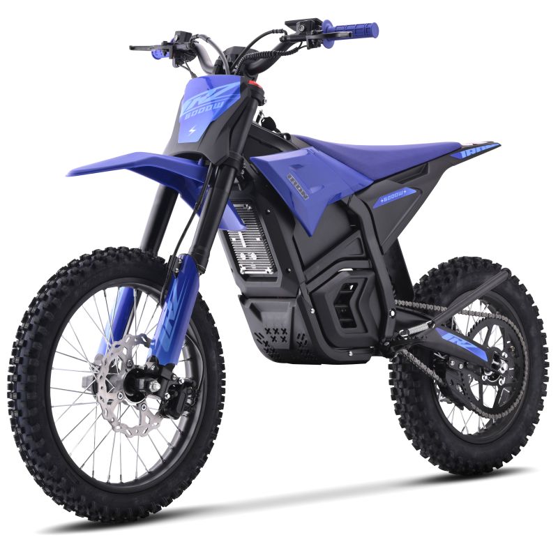 Dirt Bike électrique - CRZ IRON - 6000W - 14"/17" - Bleu