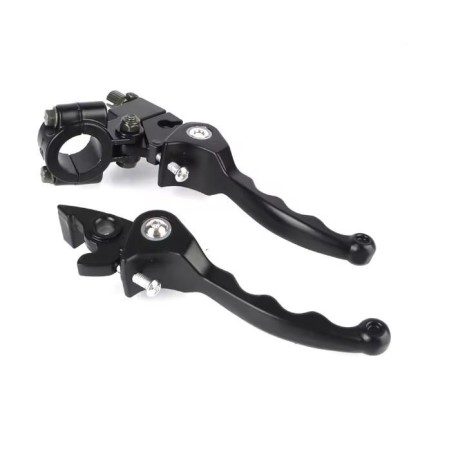 Leviers frein + embrayage - Retournable - Noir
