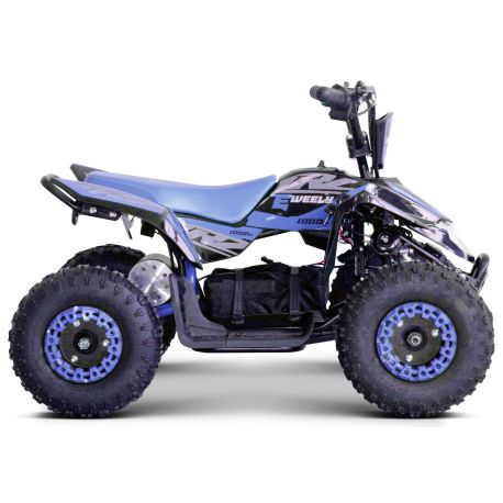 Pocket Quad électrique Enfant - CRZ E-WEELY - 1000w - Bleu