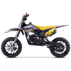 Children's Pocket Bike CRZ Fury Double Pot 49cc 2 Stroke 10"/10" - Yellow