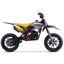 Pocket Bike Enfant CRZ Fury Double Pot 49cc 2T 10"/10" - Jaune