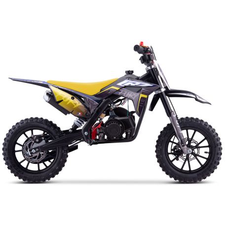 Children's Pocket Bike CRZ Fury Double Pot 49cc 2 Stroke 10"/10" - Yellow