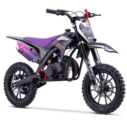 Pocket Bike Enfant CRZ Fury Double Pot 49cc 2T 10"/10" - Violet