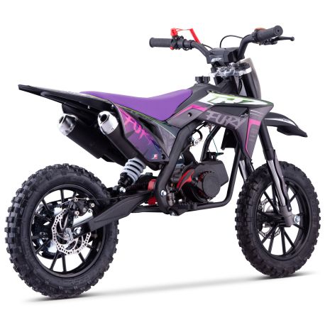 Pocket Bike Enfant CRZ Fury Double Pot 49cc 2T 10"/10" - Violet