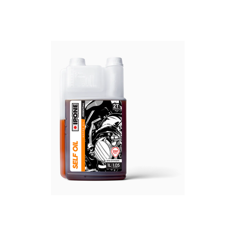 Huile moteur IPONE ESSENTIAL - SELF OIL - 2T Semi-synthétique - Fraise - 1L