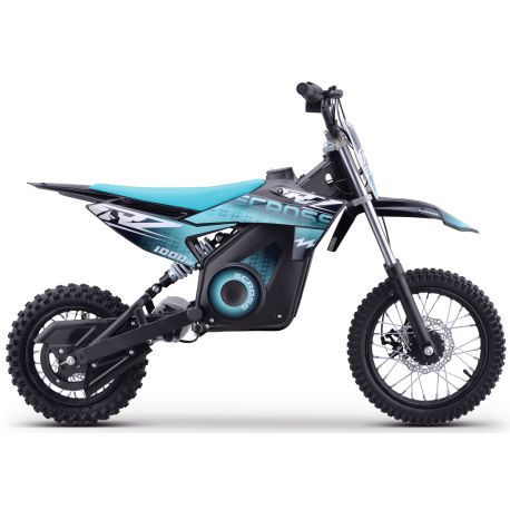 Dirt Bike Électrique Enfant CRZ 1000W 36V E-Cross 10"/12" - Vert