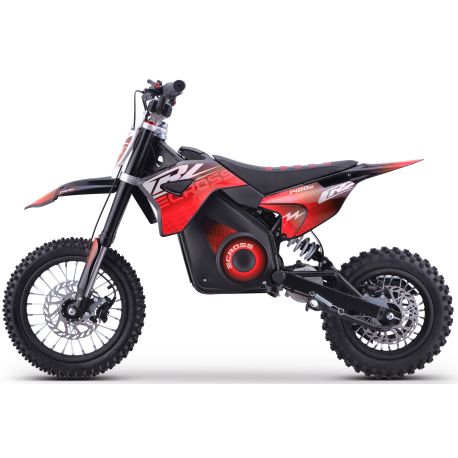 Dirt Bike électrique Enfant CRZ 1400W 48V E-Cross 10"/12" - Rouge