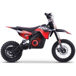 Dirt Bike électrique Enfant CRZ 1400W 48V E-Cross 10"/12" - Rouge
