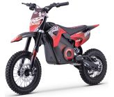Dirt Bike électrique Enfant CRZ 1400W 48V E-Cross 10"/12" - Rouge