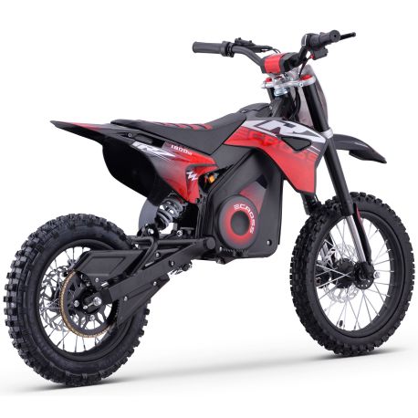 Pit Bike elettrica - CRZ 1800W 48V - E-Cross 12"/14" - Rosso
