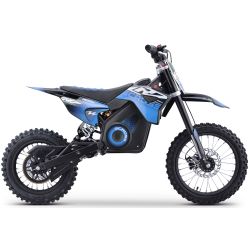 Dirt Bike électrique Enfant CRZ 1800W 48V E-Cross 12"/14" - Bleu