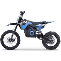 Dirt Bike électrique Enfant CRZ 1800W 48V E-Cross 12"/14" - Bleu