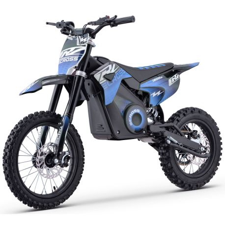 Dirt Bike électrique Enfant CRZ 1800W 48V E-Cross 12"/14" - Bleu