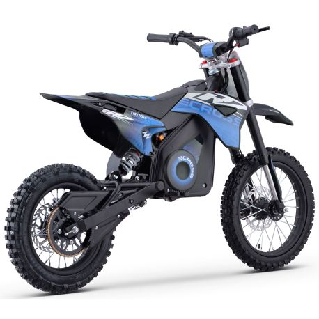 Dirt Bike électrique Enfant CRZ 1800W 48V E-Cross 12"/14" - Bleu