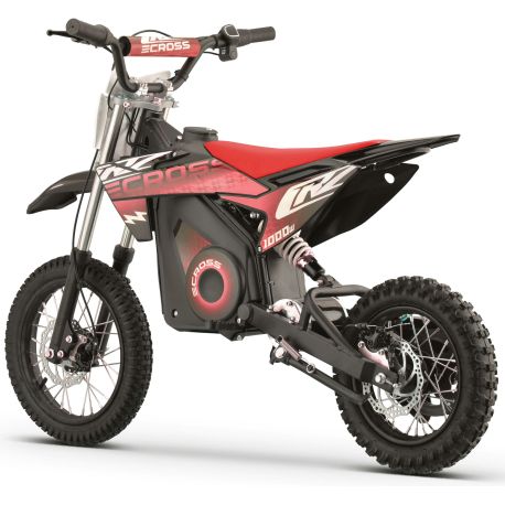 Dirt Bike électrique Enfant CRZ 1000W 36V E-Cross 10"/12" - Rouge