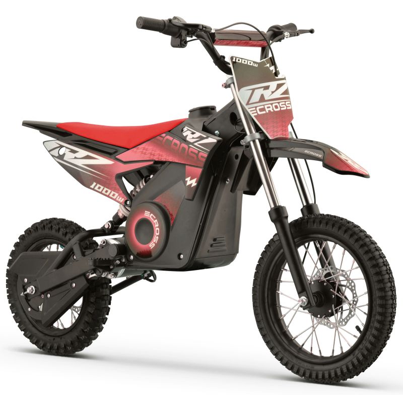 Dirt Bike électrique Enfant CRZ 1000W 36V E-Cross 10"/12" - Rouge