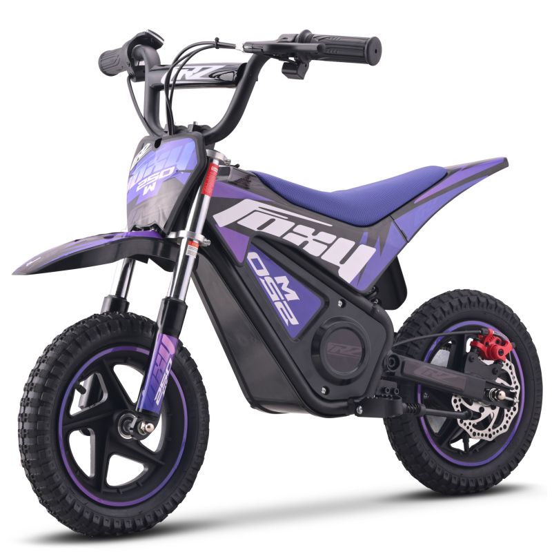 Pocket Bike électrique enfant - CRZ FOXY - 12" 250W - Bleu