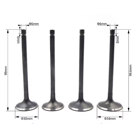 Kit soupapes + joints de queue de soupapes - Zongshen - 450cc