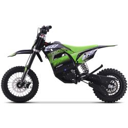 Dirt Bike électrique Enfant CRZ 1600W 48V E-Cross 10"/12" - Vert