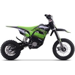 Pit Bike Elettrica - CRZ 1400W 48V - E-Cross PRO 10"/12" - Verde