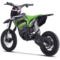 Pit Bike Elettrica - CRZ 1400W 48V - E-Cross PRO 10"/12" - Verde