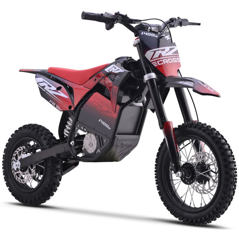 Electric Dirt Bike CRZ 1400W 48V E-Cross for Kids, 10"/12"